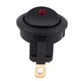 thumbnail image 2 of 12V LED Inverter Rocking Rocker Switch ROUND SPST ON- for BOAT Car Red, 2 of 8