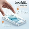 thumbnail image 4 of UNBREAKcable Tempered Glass Screen Protector for iPhone 15 3-Pack, 9H Hardness, 99.99% HD Clear, 6.1 inch, 4 of 10