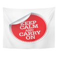 thumbnail image 1 of ZEALGNED Badge Keep Calm and Carry on Red Choice Choose Wall Art Hanging Tapestry Home Decor for Living Room Bedroom Dorm 60x80 inch, 1 of 2