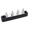 thumbnail image 2 of Electronicheart Bus Bar 4 Point Power 12V/24V 100A 4x5mm Buses Bars Distribution Metal Cable Easy to Install Trucks RVs Boats Car, 2 of 6