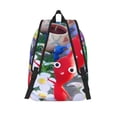 thumbnail image 2 of Lsque Pikmin Pattern Canvas Daypack, Durable Backpack, High-quality Versatile Backpack,Vintage Compact Backpack-Small, 2 of 6