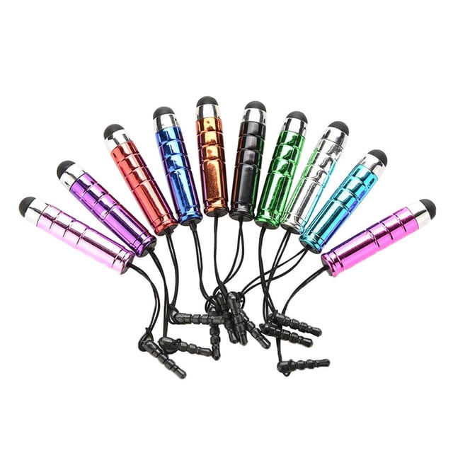 Methold 10 Uds. Color aleatorio teléfono tableta pantalla táctil pluma capacitiva Mini lápiz capacitivo Digital portátil Stylus Teléfono y Comunicación