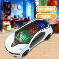 thumbnail image 2 of JUNWELL Jouets Liquidation à 50 % de Rabais! Modèle de Supervoiture 3D Voiture Jouet pour Garçons de 3 4 5 6 7 Ans Voiture Jouet Électrique à Rétrofriction avec Roues, Lumières et Musique Cadeaux d'Anniversaire pour Enfants, 2 of 7