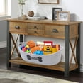 thumbnail image 3 of Dog Toy Baskets pet Toy Basket Storage in Small Shallow Stuff bin - Perfect for Collect Puppy Toys, cat Toy, Grooming Stuff, Diapers, Bed, for Bathroom, Playroom, Closet, Home - Gray, 3 of 7