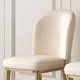 thumbnail image 4 of High Back Gold Leg Dinning Chair Table Modern Faux Leather Comfortable Kitchen Chairs Dining Room Office Cadeira Home Furniture My Lux Decor Round, 4 of 22