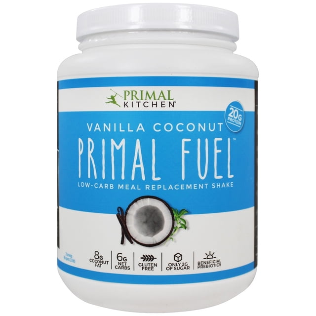 Primal Kitchen - Primal Mélange pour Boisson de Protéine de Lactosérum Carburant Vanille Noix de Coco - 1,85 Lb