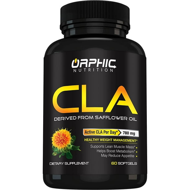 CLA Safflower Oil Supplement Made with Safflower Oil 780mg Non