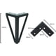 thumbnail image 2 of Rawiri Paquete de 4 patas de mesa de metal negro, patas de muebles intercambiables, para mesa de centro/TV/sofá/cama y otras patas de muebles, con tornillos (15 cm), 2 of 8