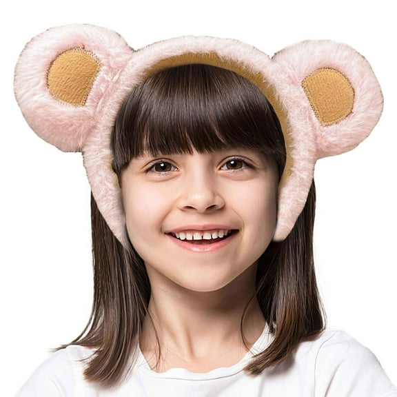Delightful Brown Bear Ears Hair for Girls - Adorable Headband Ideal for Dress-Up Role Play Parties and