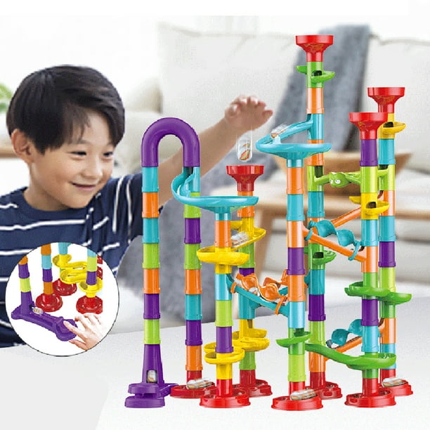 Baby Bath Track Toys Water Games Marble Run Race Maze Suction Cup