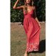 thumbnail image 1 of ICHUANYI Clearance Women's Printing Color Jumpsuit Short Skirt Sexy Off Shoulder Waist Sleeveless Dress(Red, L) ICHUANYI WER2023081106886, 1 of 9