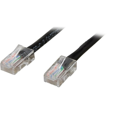 Belkin A3L791-15-BLK 15 ft. Cat 5E Black Shielded Patch Cable CAT5e RJ-45M / RJ-45M