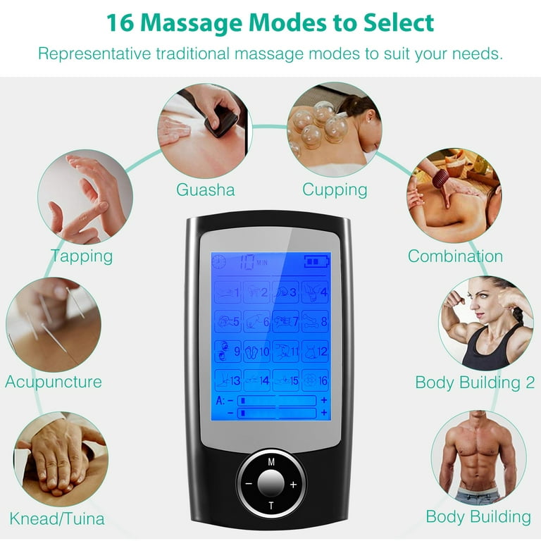 Tense Machine Pulse Massager Tens Acupuncture Electric Body Massage  Instrument Electrical Muscle Stimulator for Neck Back Relax