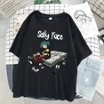 thumbnail image 2 of Camiseta con estampado de Sally Face para mujer, remera divertida de manga corta, tops informales de moda de verano para mujer, 2 of 5