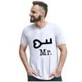 thumbnail image 2 of EQWLJWE Couples Matching Shirts Set Men Women Letter Print Love Couple T-Shirt Big and Tall Funny Tops Tees Valentine's Day Gift, 2 of 5