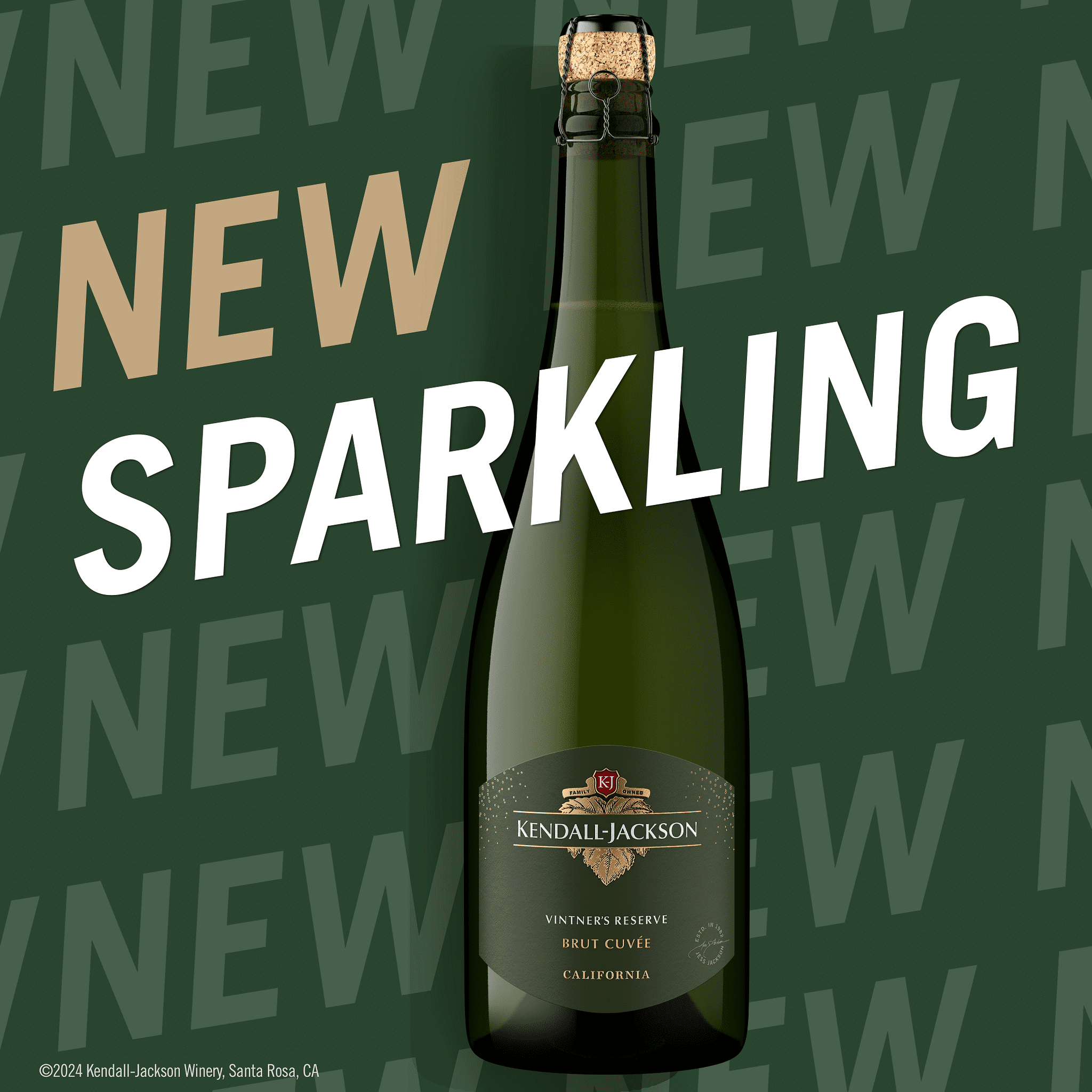 Kendall-Jackson Vintner's Reserve Brut Cuvee Sparkling Wine 750ml - Crisp, Elegant Finish, 11% ABV