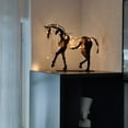 thumbnail image 6 of Metal Three-dimensional Openwork Adonis-horse Sculpture Horse Sculpture-Adonis Desktop Decorative Ornaments(Without lights), 6 of 9