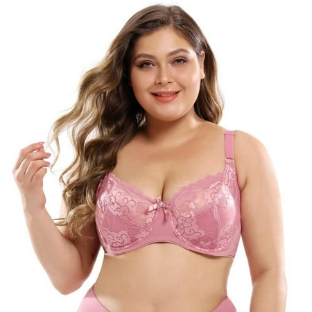 

Women s Sexy Lace Bra See Through Minimizer Bras Plus Size Sheer Underwire