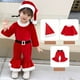 thumbnail image 4 of Disfraz de Papá Noel para niñas y niños, disfraz de elfo verde, disfraz de cosplay, fiesta de carnaval, festival, Navidad, Año Nuevo, conjunto de ropa elegante, 4 of 5