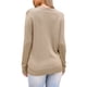 thumbnail image 3 of Suéter Casual de Cuello Redondo Hollow para Mujeres INSPIRE CHIC Otoño Invierno Suéter Suelto XS Caqui, 3 of 6