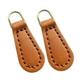 thumbnail image 4 of balikha 2Pcs Zipper Pulls Pull Tabs PU Leather Pull Straps Replacement Pullers Zipper Parts for Jacket Clothing Backpacks Accessories Brown, 4 of 9