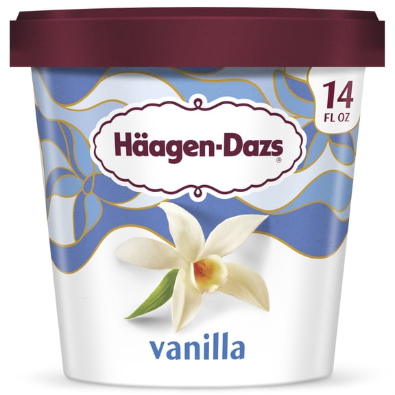 Haagen Dazs Vanilla Ice Cream, Gluten Free, Kosher, 14 oz