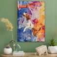 thumbnail image 2 of English Foxhound Dog Stretched Canvas Size 8x12 – Basketball Canvas Print of Funny English Foxhound Dog Wall Art, Basketball Sports Wall Decor, Home Decor, Dog Lover, 2 of 5