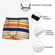 thumbnail image 3 of Balery Colorful Pastel Stripes Calzoncillos bóxer para hombre, ropa interior de algodón suave y transpirable con cinturilla de nailon-Medium, 3 of 5