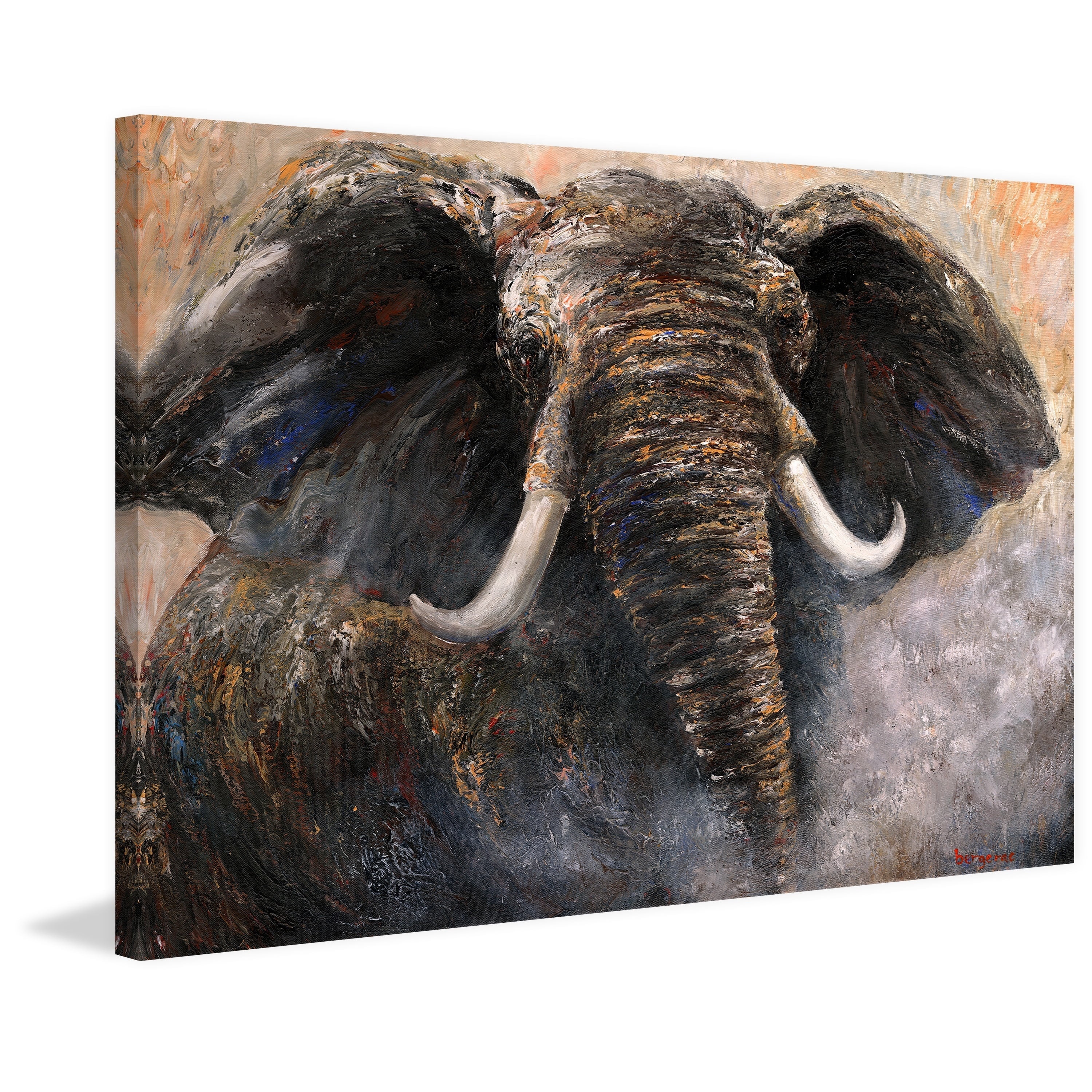 Marmont Hill "Intensity 2" by Bergerac Painting Print on Wrapped Canvas