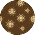thumbnail image 1 of Ahgly Company Machine Washable Indoor Round Transitional Night Red Area Rugs, 8' Round, 1 of 7