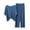 Blue, variant on Purcolt Women's Pajamas Set Comfortable Short Sleeve Top With Capri Pants Sleepwear Pjs Set Summer Casual Loose Fit Lounge Sets