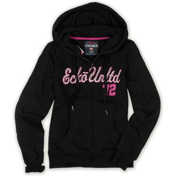 Sudadera con capucha Ecko Unltd Lurex con Cremallera frontal 72 para mujer negro pequeño