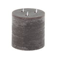 thumbnail image 6 of DecMode Brown Wax Indoor Outdoor Flameless Candle with Remote Control, Set of 3 4", 6", 8"H, 6 of 14