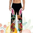 thumbnail image 2 of Yhkghxis Colorful Easter eggs Men's Pajama Pants Sleepwear Pants Bunny cartoon with Easter Print PJ Bottoms Drawstring and Pockets, 2 of 4
