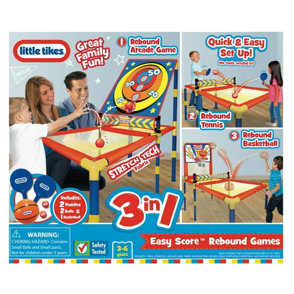 Little Tikes 3-in-1 Easy Score Rebound Games