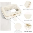 thumbnail image 3 of Clear Makeup Bag Cosmetic Organizer, Travel Toiletry Pouch with Golden Zipper, Waterproof Storage Case, Black, 3 of 3