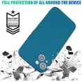 thumbnail image 2 of Phone Case for iPhone 13 Mini 5.4 inches, Frosted TPU Solid Color  Edges Precise Camera Protection Shockproof Phone Covers for Women Men Boy Girls (Deep Blue), 2 of 10