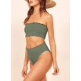 thumbnail image 4 of Maillots de Bain Bandeau 2 Pièces Taille Haute pour Femmes, 4 of 6