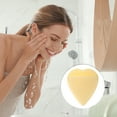thumbnail image 5 of Unique Bargains 1 Pc Reusable Sponge Face Scrubber Heart Style for Removing Makeup 3.15"x2.76" Yellow, 5 of 6