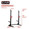 thumbnail image 4 of CAP Adjustable Olympic Squat Rack, 4 of 10
