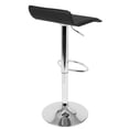 thumbnail image 6 of Ale Contemporary Adjustable Barstool in Black PU Leather - Set of 2, 6 of 7