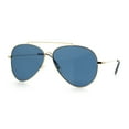 thumbnail image 4 of Concave Lens Tear Drop Shape Metal Rim Double Bridge Officer Sunglasses Gold - Black, 4 of 8