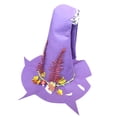 thumbnail image 1 of Btafrte Sombrero Bruja Fieltro para Fiesta Halloween Accesorio Ajustable para Sombrero Bruja (púrpura), 1 of 9