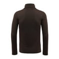 thumbnail image 3 of INSPIRE CHIC Men's Sweaters Pullover Turtle Neck Long Sleeve Stretchy Slim Fit Tops 34 Brown, 3 of 7
