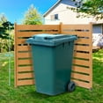 thumbnail image 6 of MOPHOTO Wood Fence Panels 48" W x 48" H Outdoor Fence Privacy Screen, Air Conditioner Fence Trash Can Fence Pool Equipment Enclosure Fence, Fence Panels for Outside, 2 Panels, 6 of 7