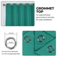 thumbnail image 3 of Bkue Nile Mills Modern, Classic Solid Semi Blackout Curtains, Set of 2, 46" x 84'', Cerulean Blue, 3 of 14