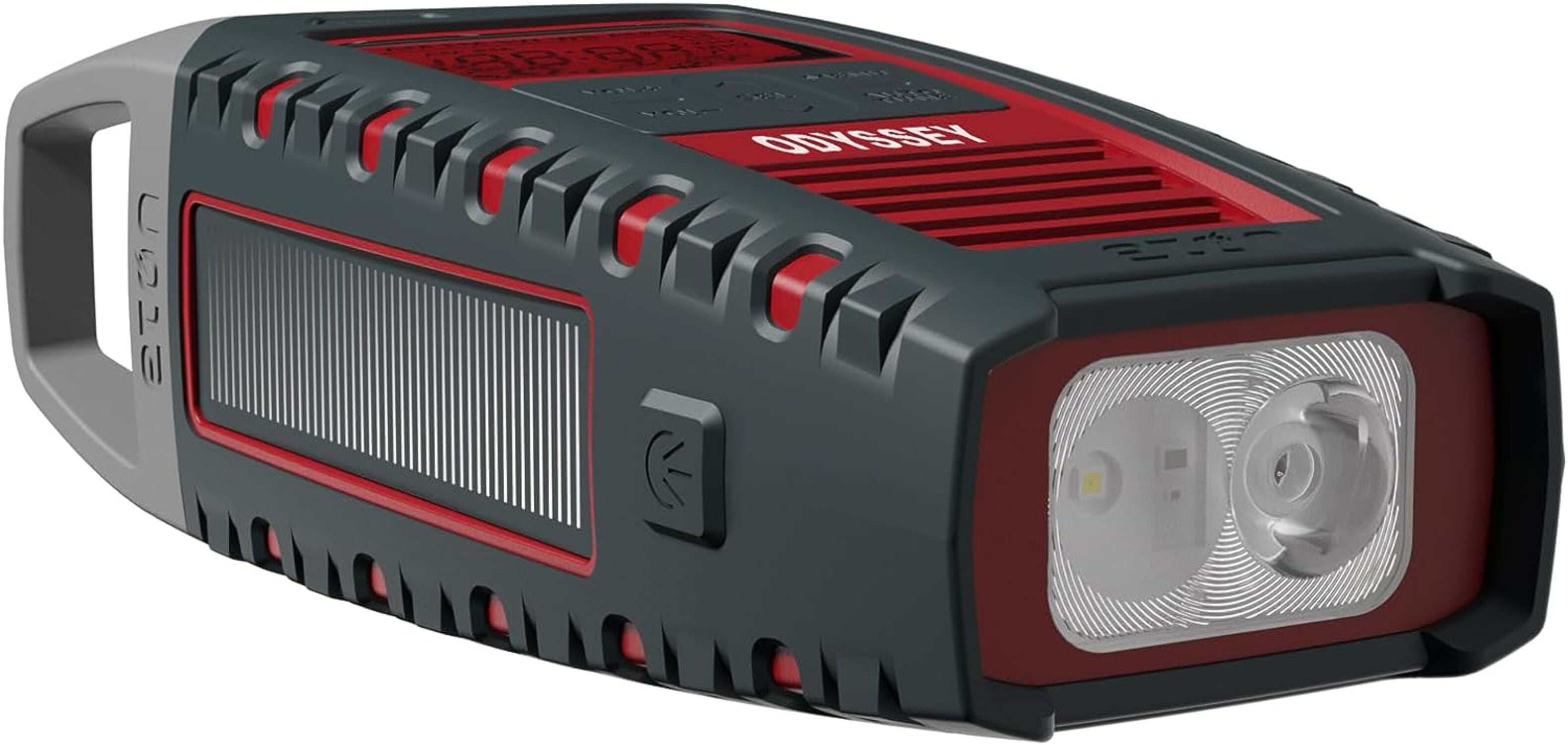 Eton Odyssey Bluetooth Solar Flashlight Portable Weather Radio, Red