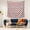 French Bulldog Face-1, variant on 50x50 Inch Square Wall Tapestry for Indoor & Outdoor, Living Room, Bedroom, Teen Room,French Bulldog Face Floral Beige Pattern