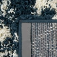thumbnail image 4 of Unique Loom Moroccan Trellis Shag Collection Area Rug - Meknes (9' x 12' Rectangle Navy Blue/Ivory), 4 of 6