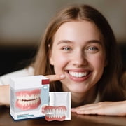 Multifunctional Silicone Denture Set: Moldable, Comfortable Dentures for Men and Women 3 Box